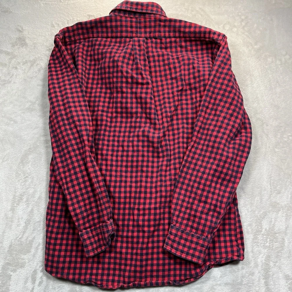 Ralph Lauren Shirt Mens Blake XL Red Flannel Check Pony Logo Button Down